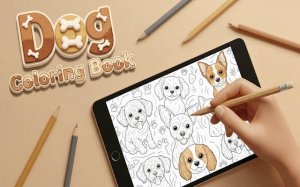 Dog Coloring Book: Relaxing Drawing Game Online